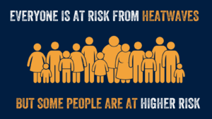 Everyone is at risk from heatwaves but some people are at higher risk